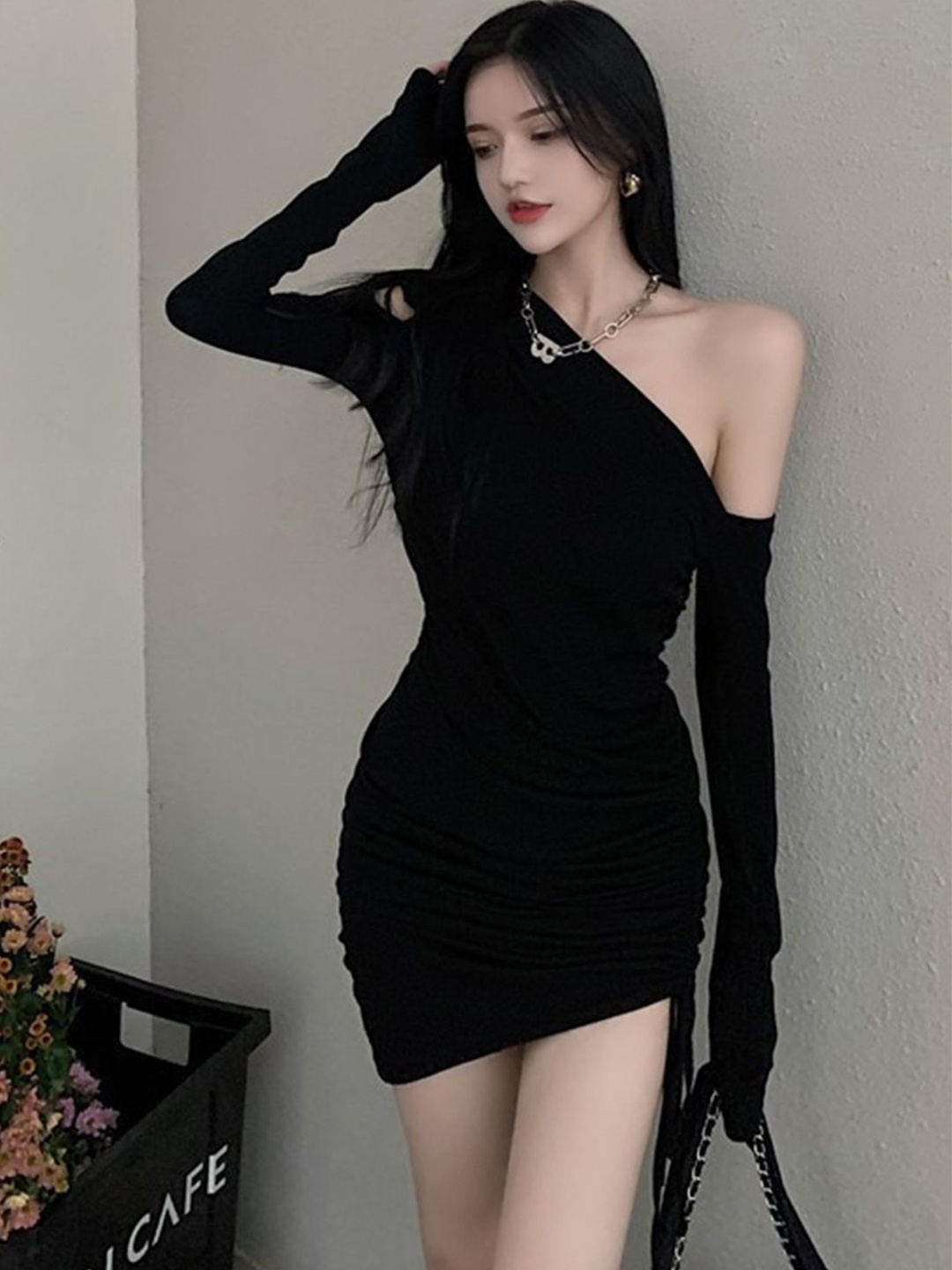 

DressBerry Bodycon Mini Dress, Black