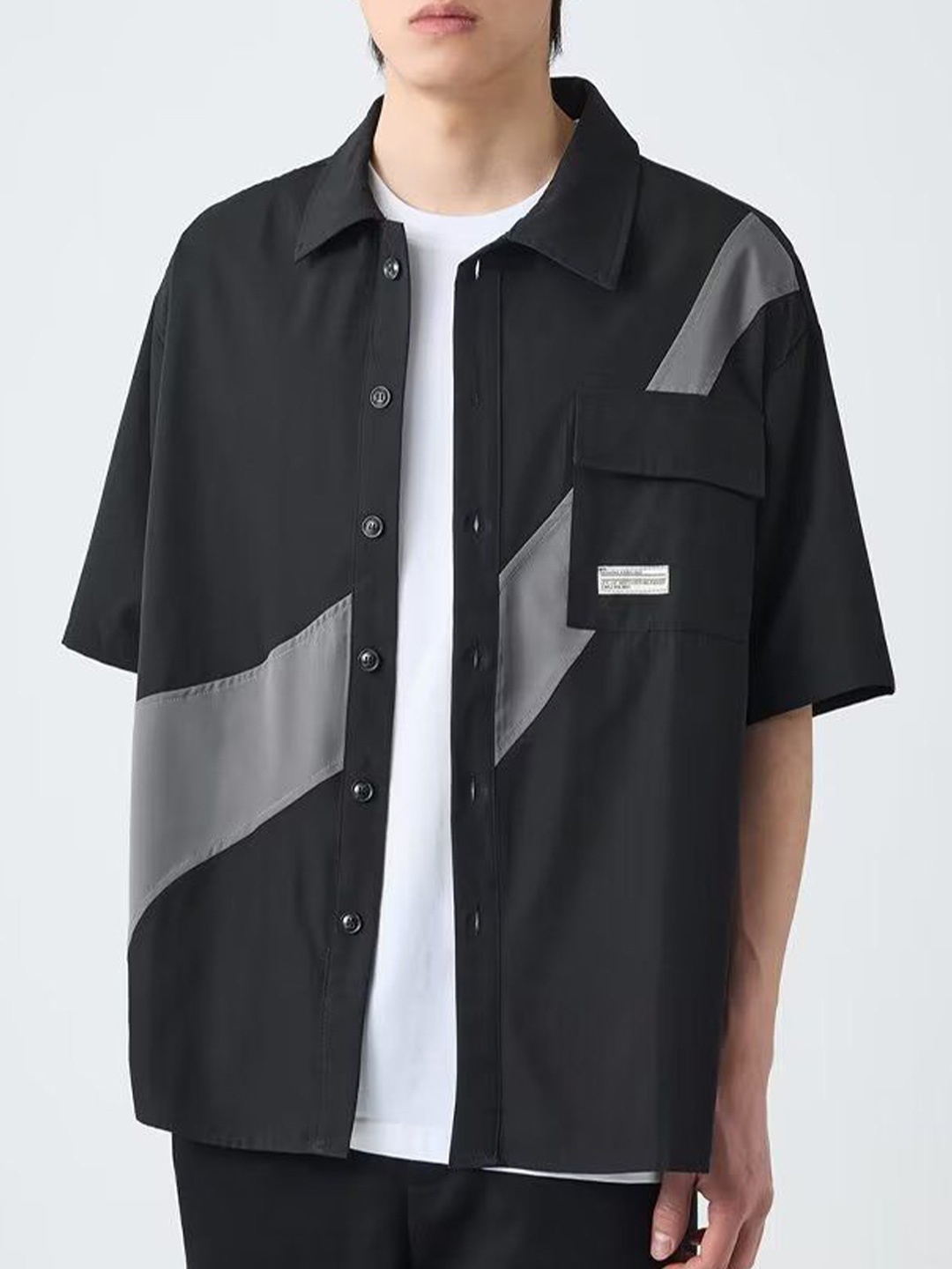 

StyleCast Men Opaque Casual Shirt, Black