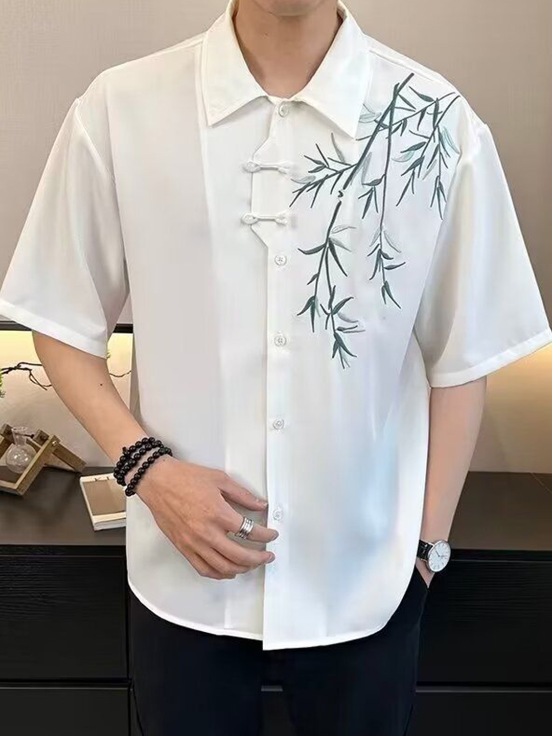 

StyleCast Men Floral Opaque Printed Casual Shirt, White
