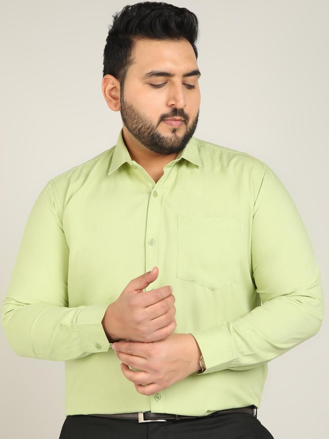 

METRONAUT PLUS Men Classic Opaque Casual Shirt, Green