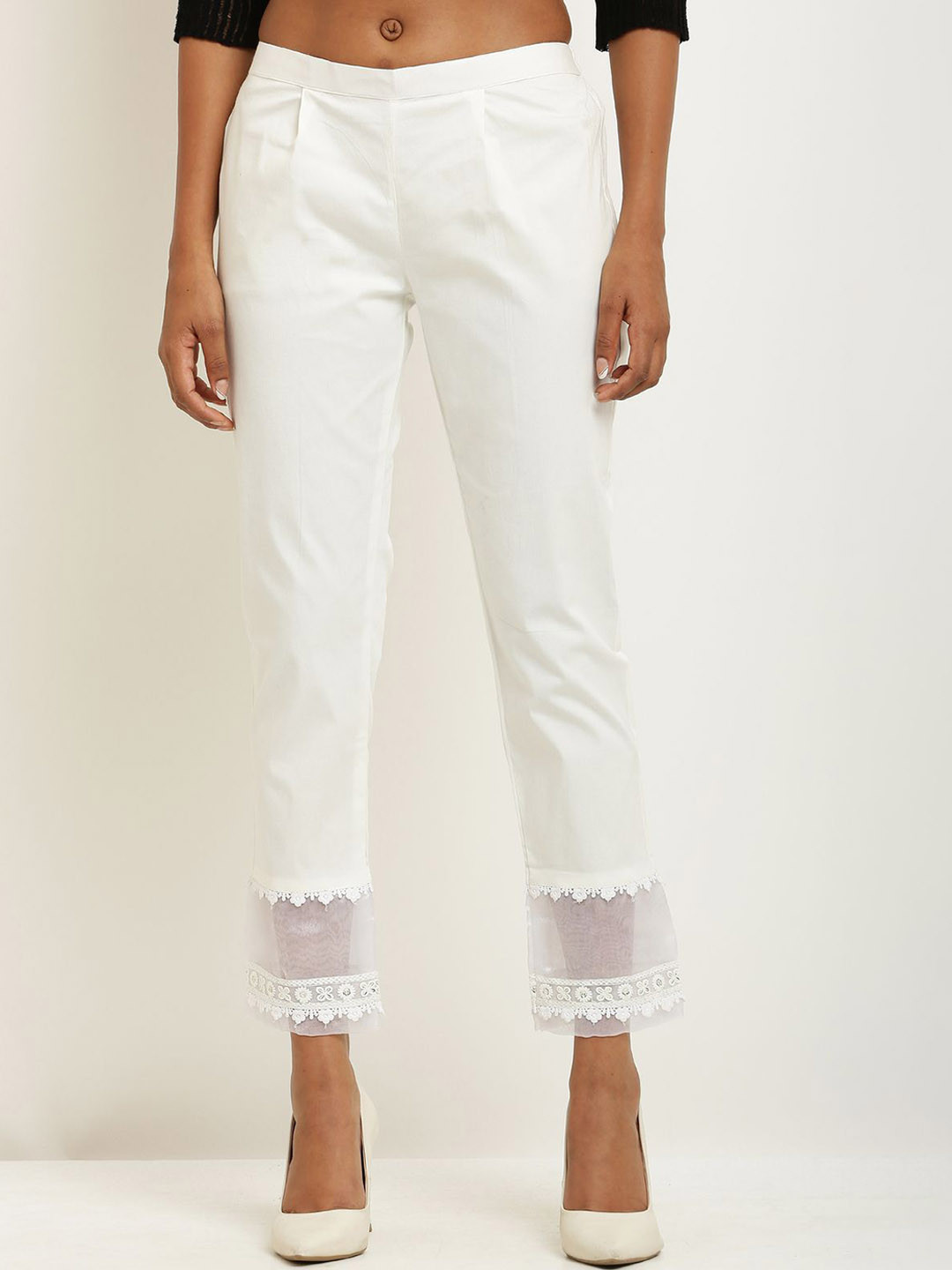 

Sellingsea Women Trousers, White