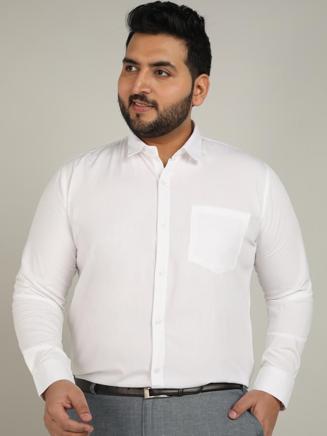 

METRONAUT PLUS Men Classic Opaque Casual Shirt, White