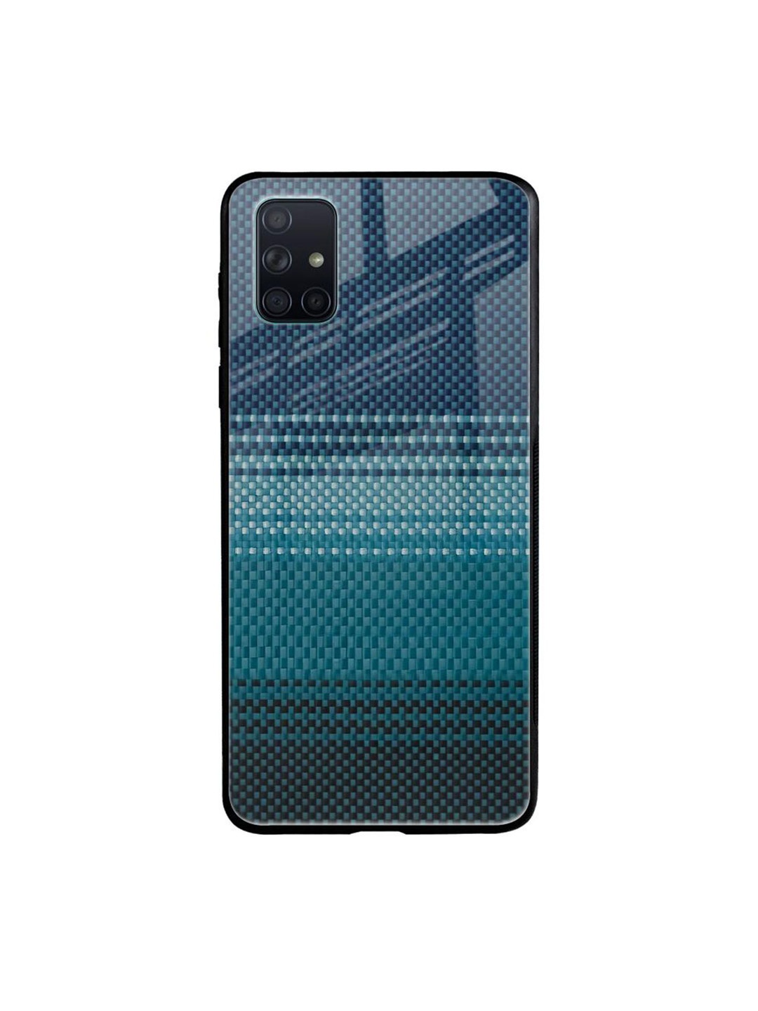 

QRIOH Abstract Printed Samsung Galaxy A71 Back Case Mobile Accessories, Blue