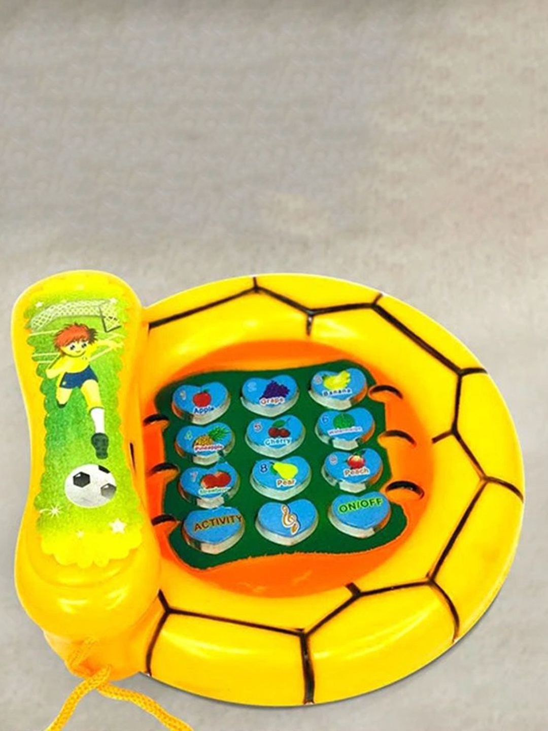 

OPINA Kids Baby Phone Toy Educational Pretend Mobile Phone With Lights & Music Toy, Yellow