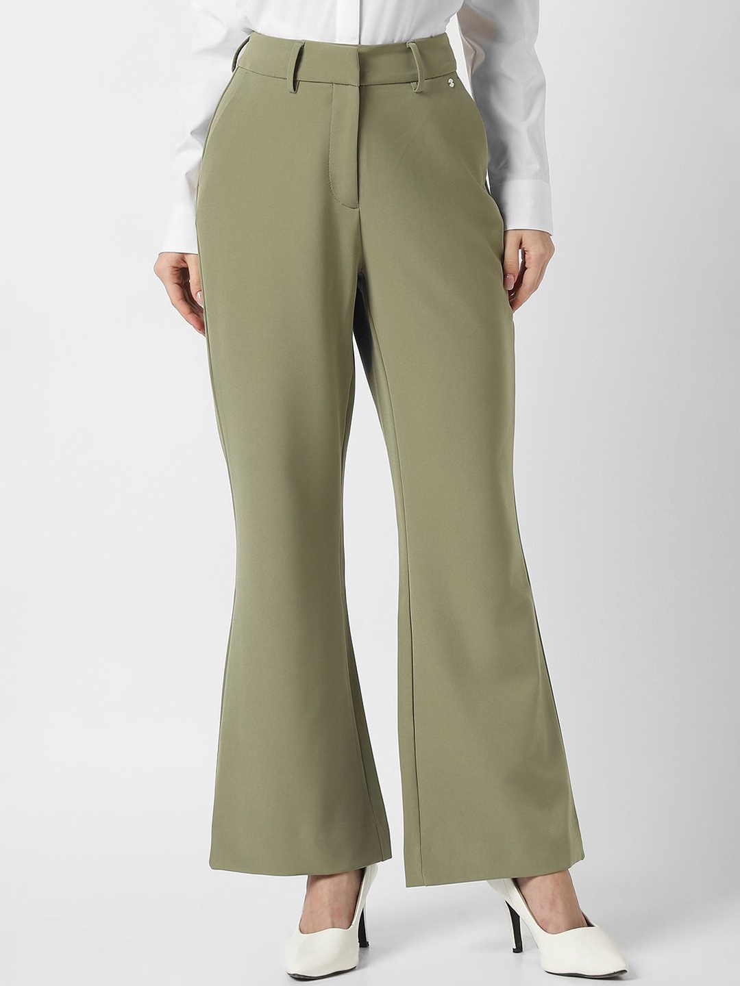 

Van Heusen Woman Women Trousers, Olive