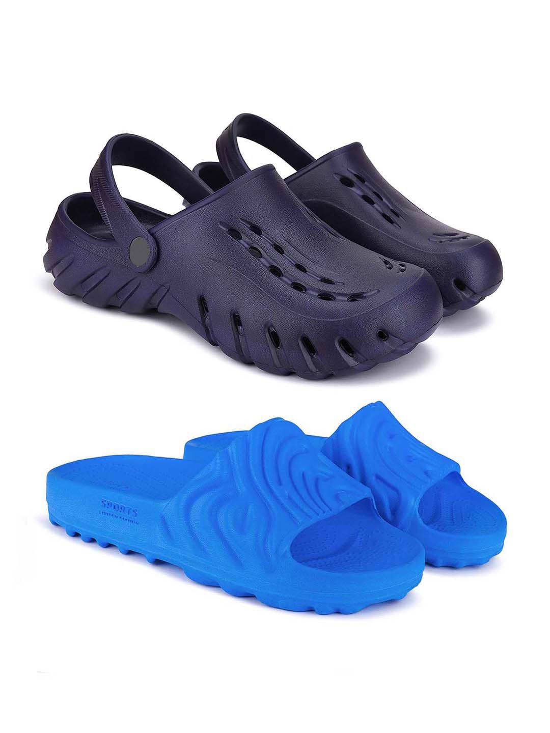 

BERSACHE Men Clogs, Navy blue