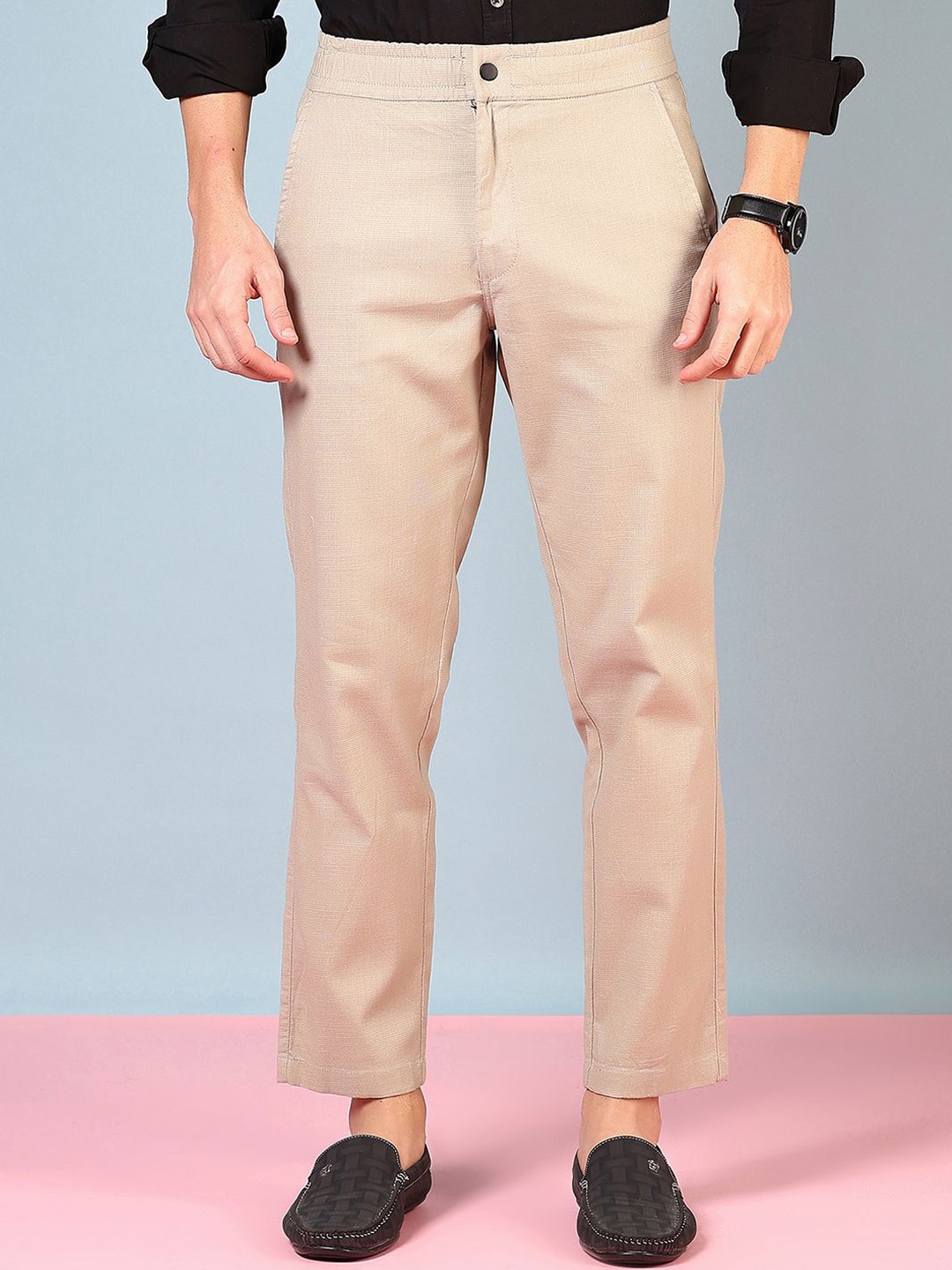 

V-Mart Men Chinos Trousers, Cream