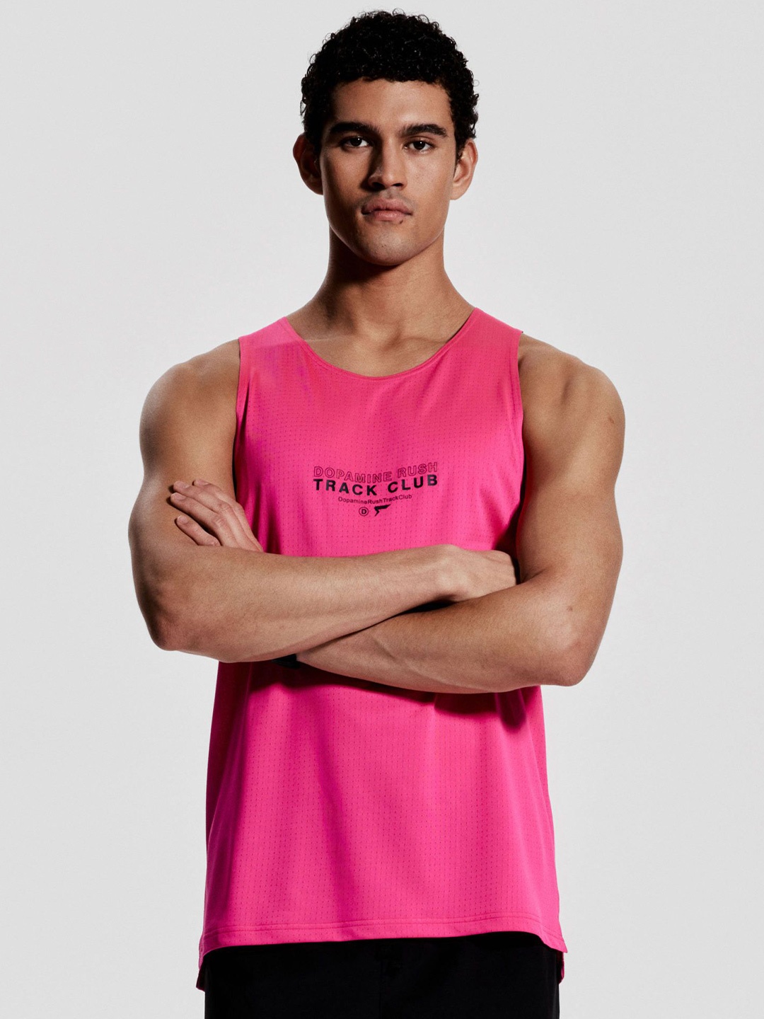 

H&M Regular Fit Sports Vest Top With DryMove, Pink