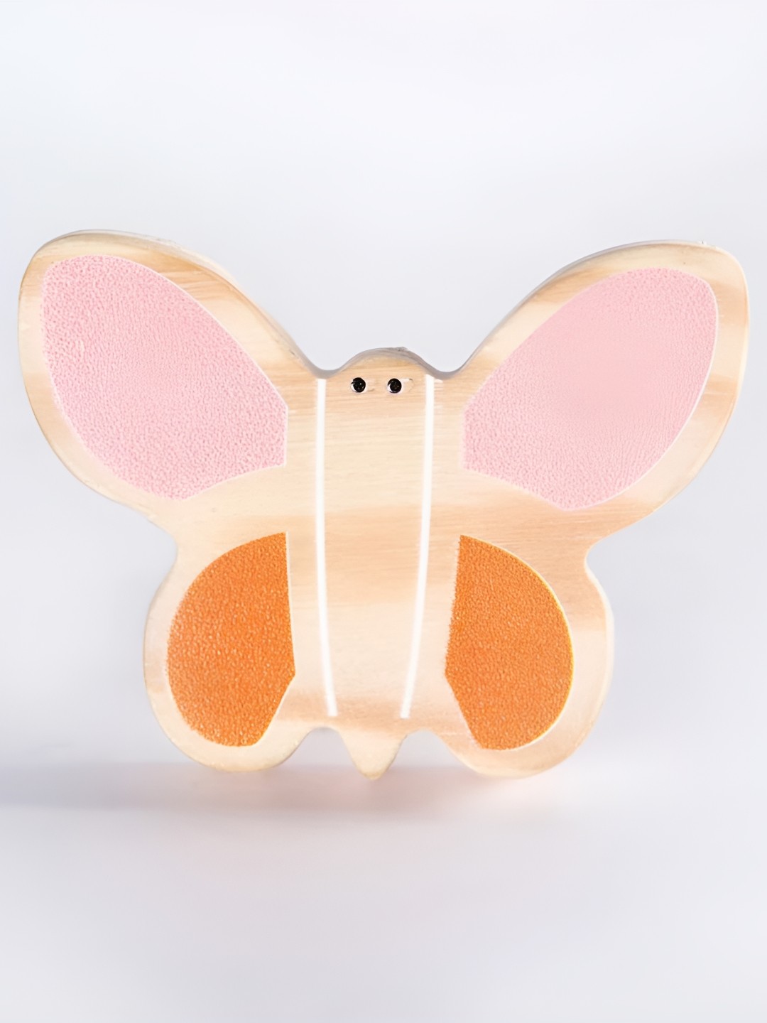 

Pinch of Pretty Orange-Coloured & Pink Butterfly Printed Wooden Knob
