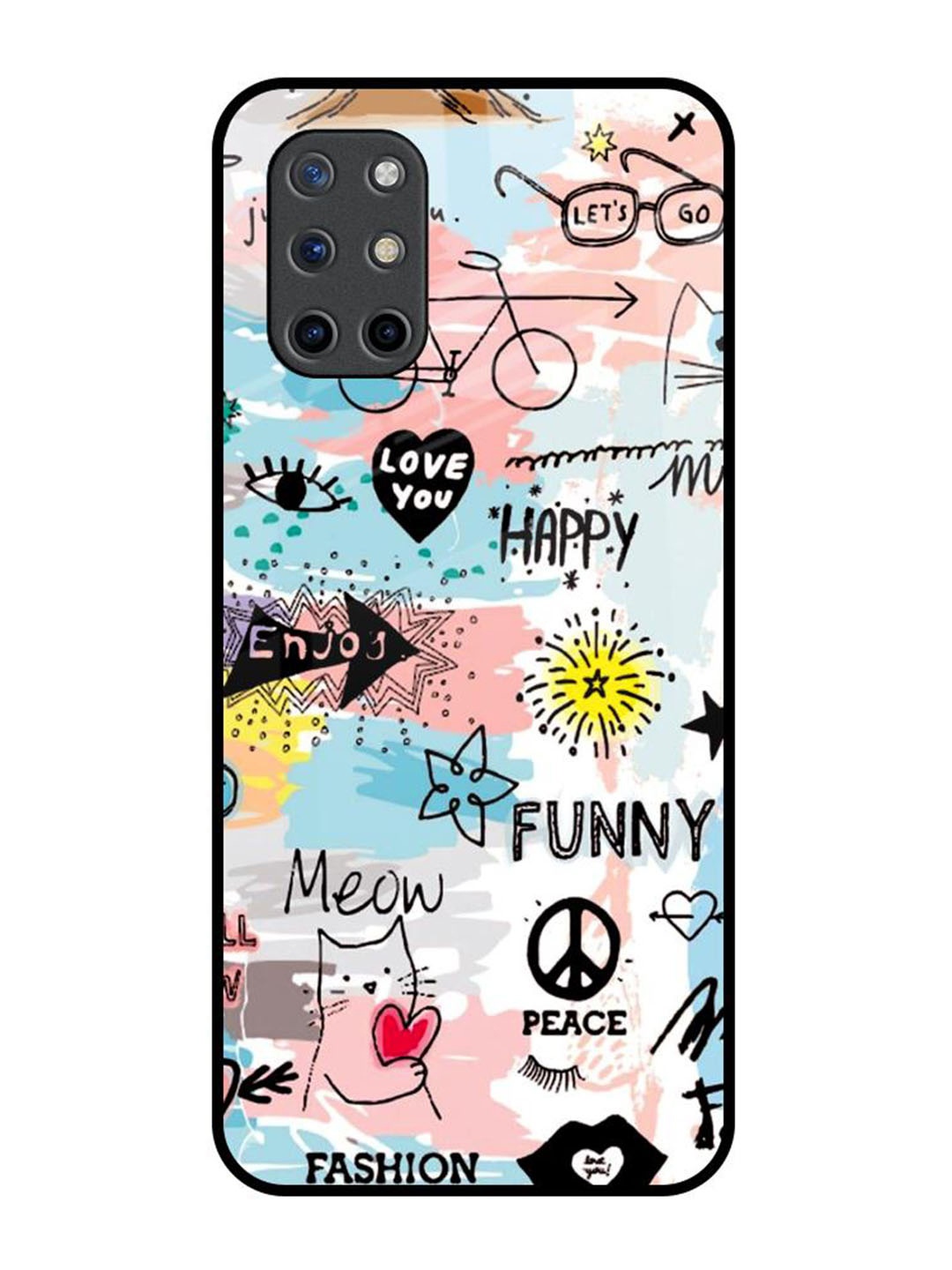 

QRIOH Typography Printed OnePlus 8T Back Case Mobile Accessories, White