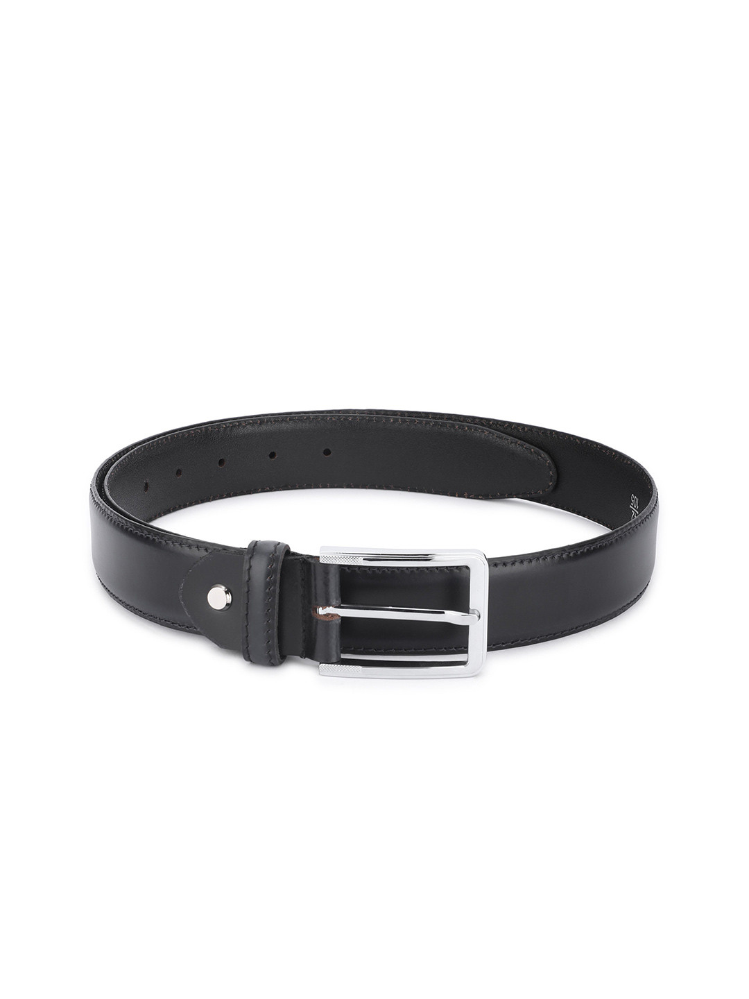 

WROGN Men Leather Formal Belt, Black