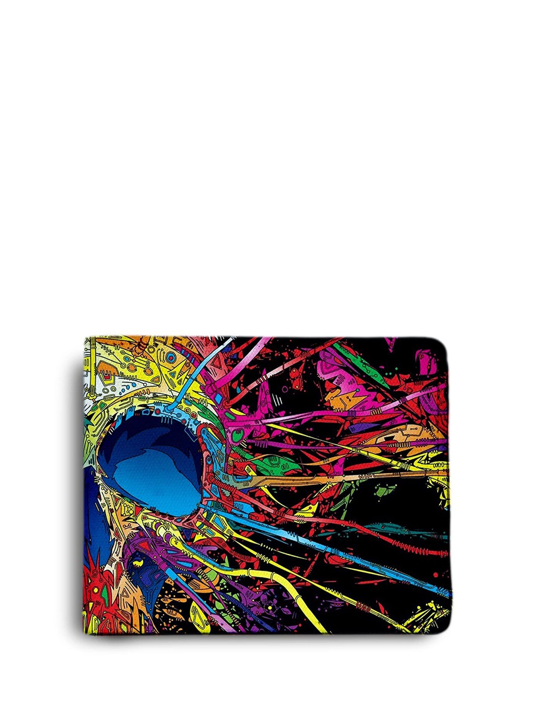 

ShopMantra Men Floral Printed PU Two Fold Wallet, Green