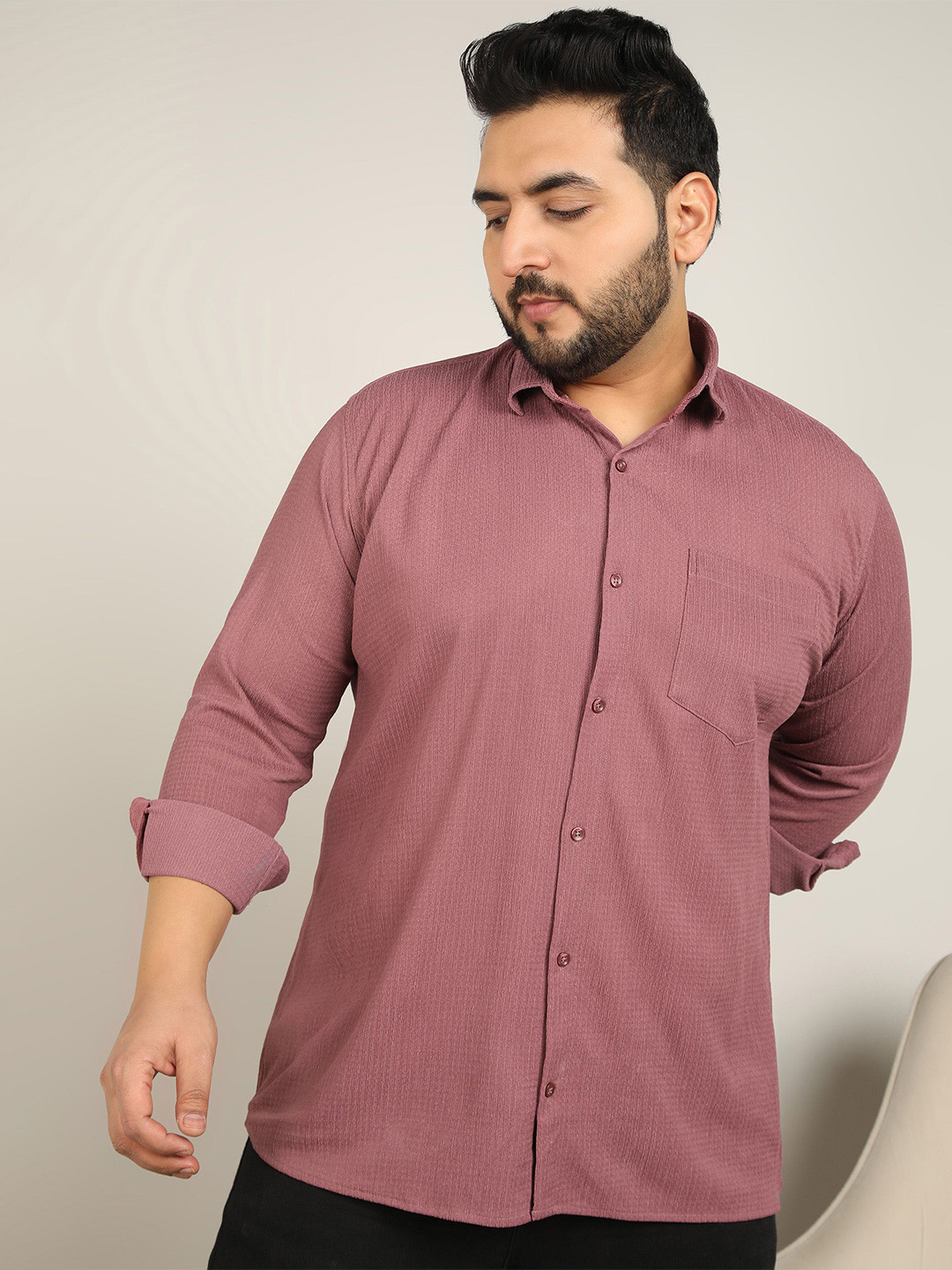 

METRONAUT PLUS Men Classic Opaque Casual Shirt, Pink