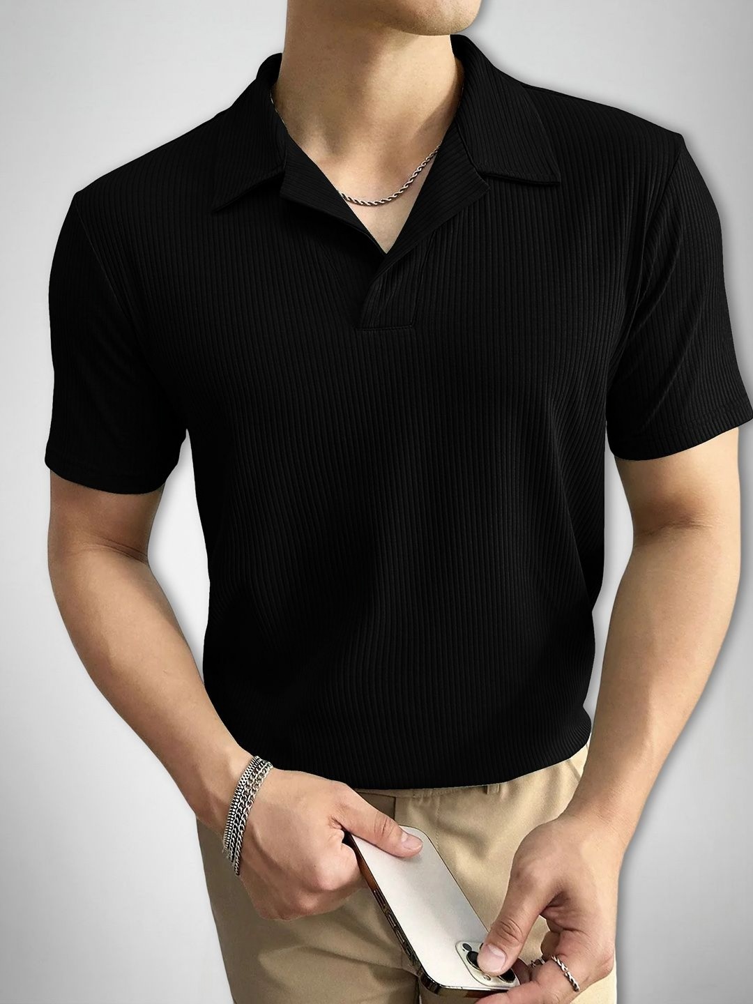 

SZN Men T-shirt, Black