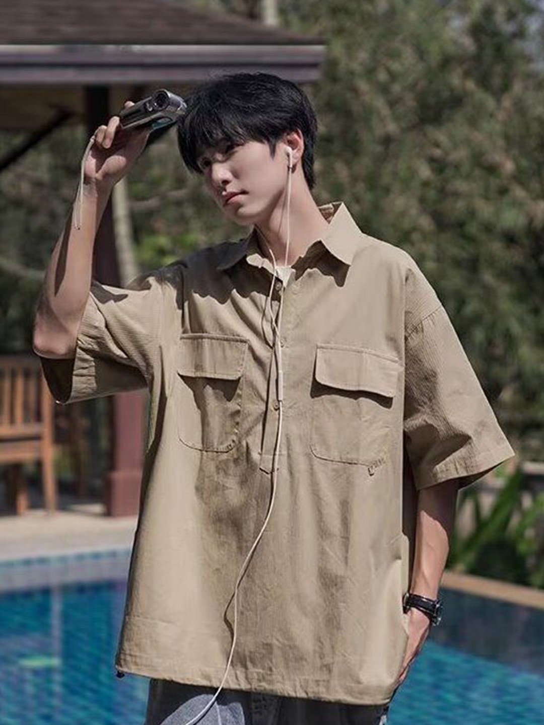 

StyleCast Men Opaque Casual Shirt, Brown