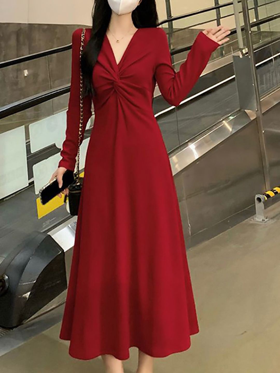 

DressBerry Maxi Dress, Red