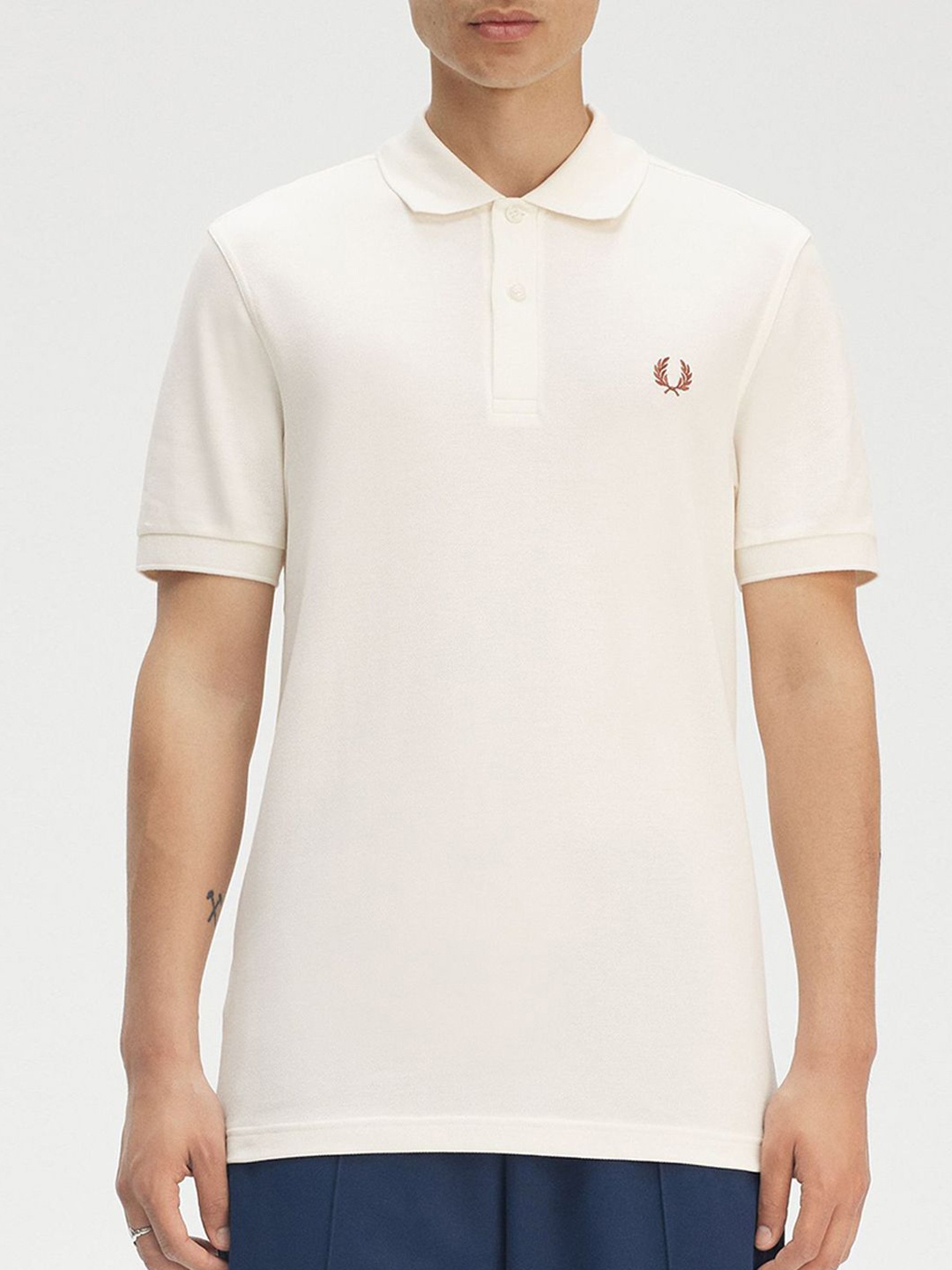 

Fred Perry Men Polo Collar T-shirt, Na