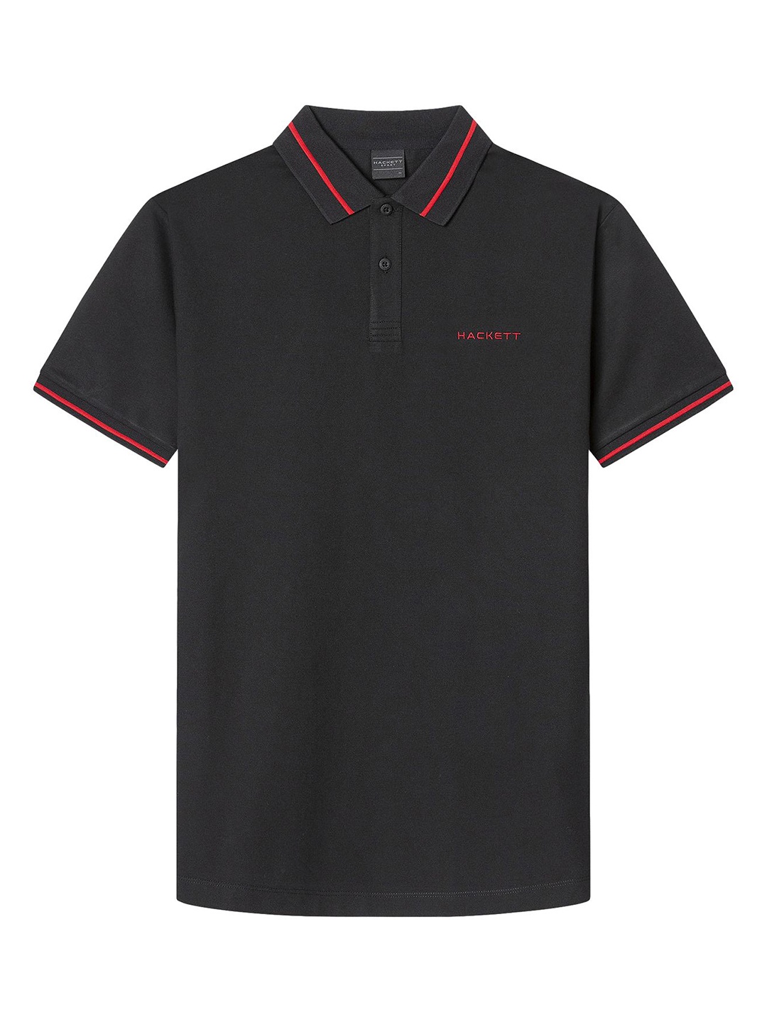 

HACKETT LONDON Men Mandarin Collar T-shirt, Black