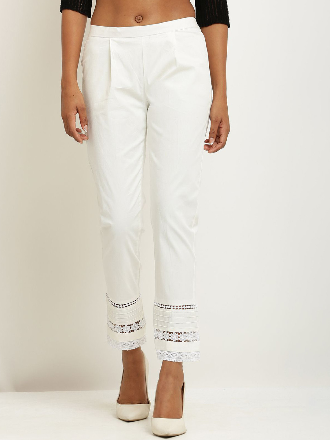 

Sellingsea Women Trousers, White
