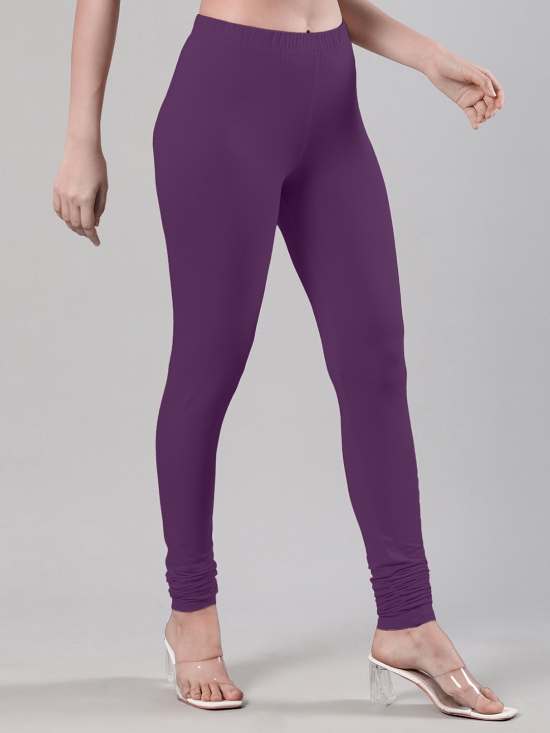 

Femmora Churidar Length Leggings, Purple