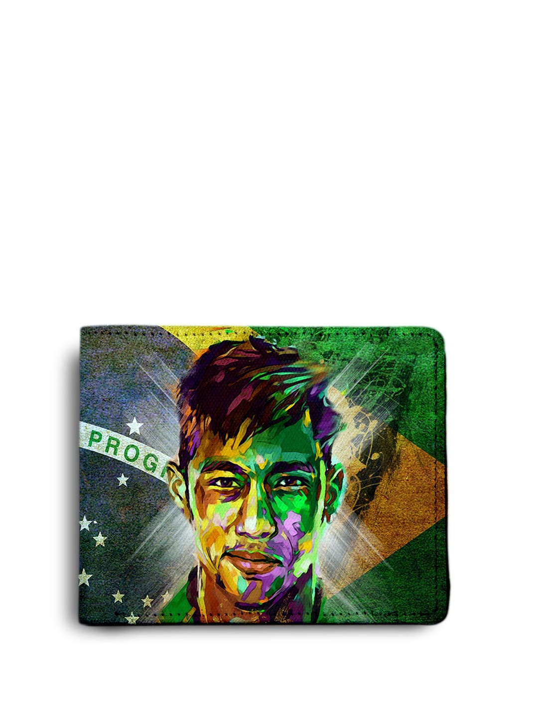 

ShopMantra Men Abstract Printed PU Two Fold Wallet, Grey melange