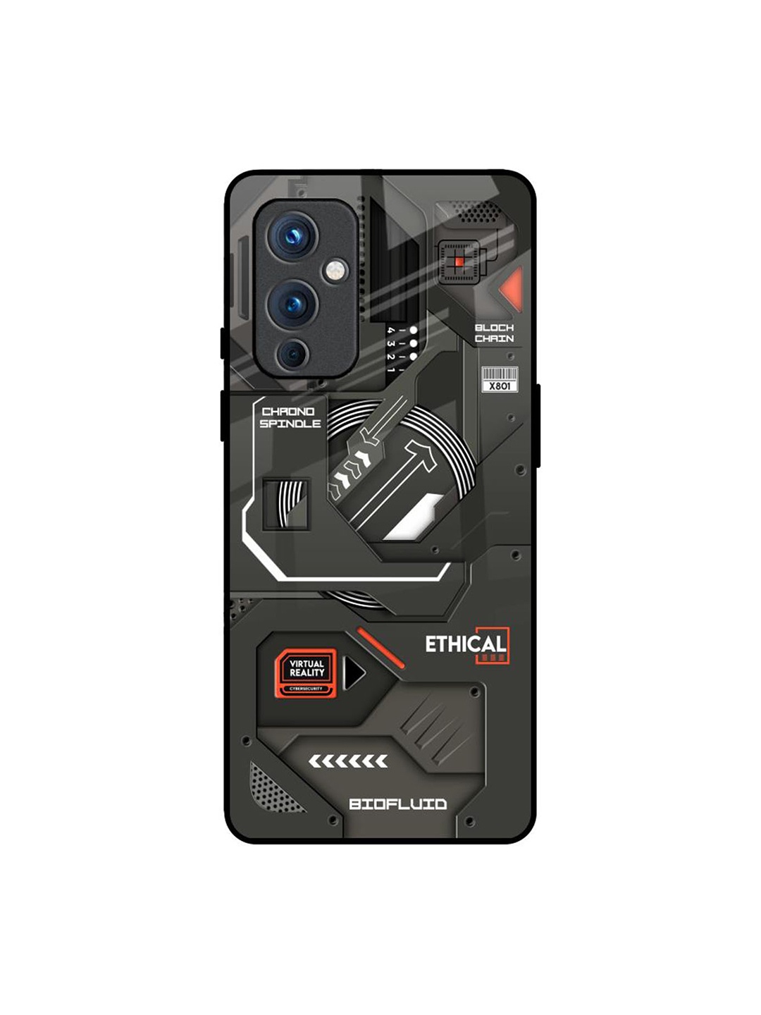 

QRIOH Typography Printed OnePlus 9 Back Case Mobile Accessories, Black