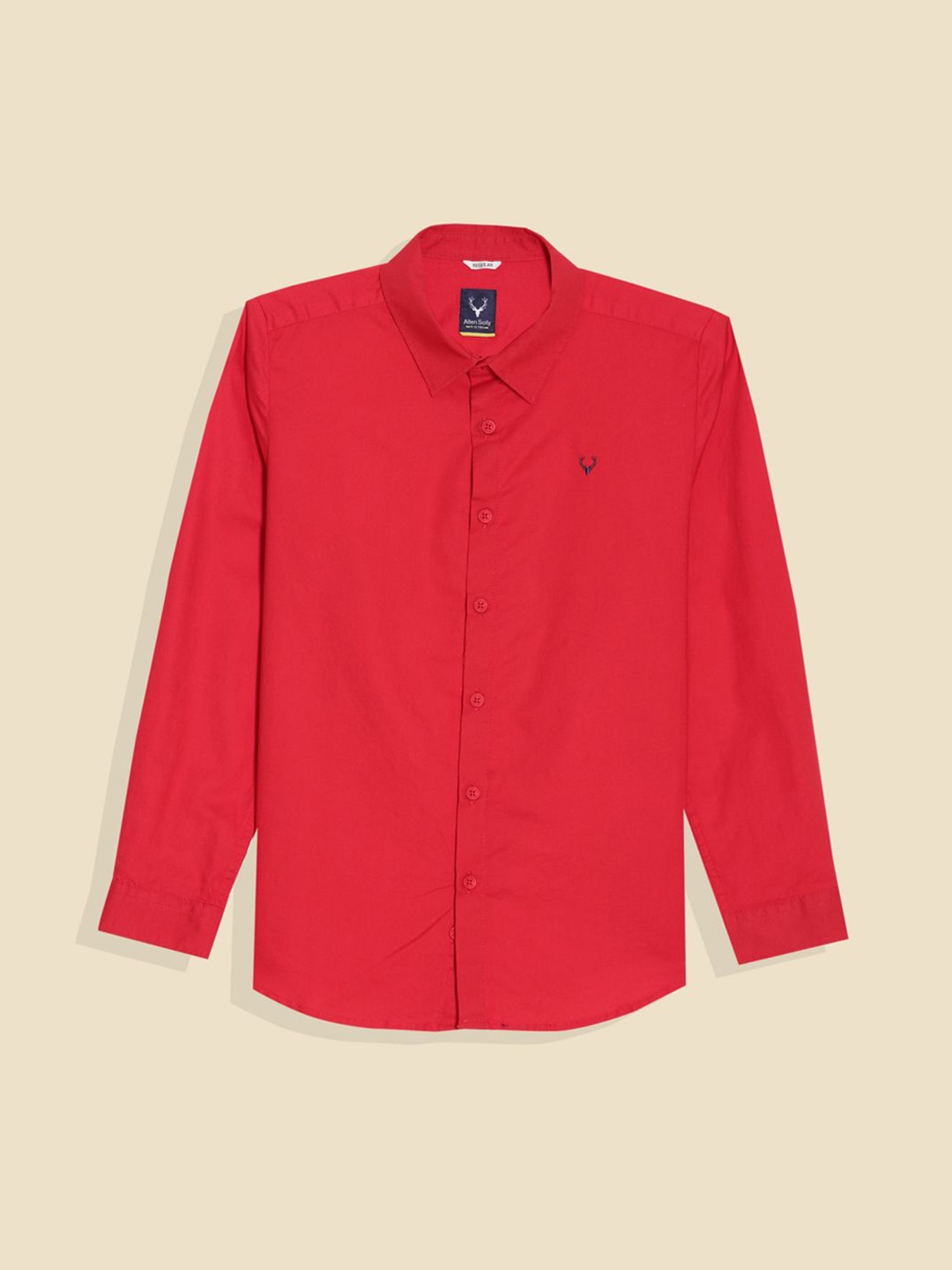 

Allen Solly Junior Boys Opaque Casual Shirt, Red
