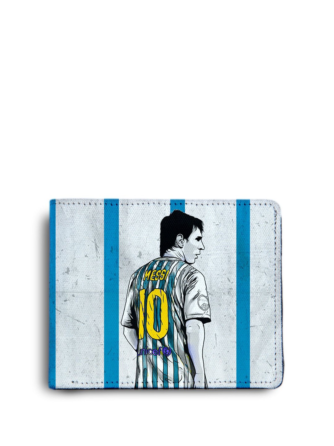 

ShopMantra Men Abstract Printed PU Two Fold Wallet, Blue