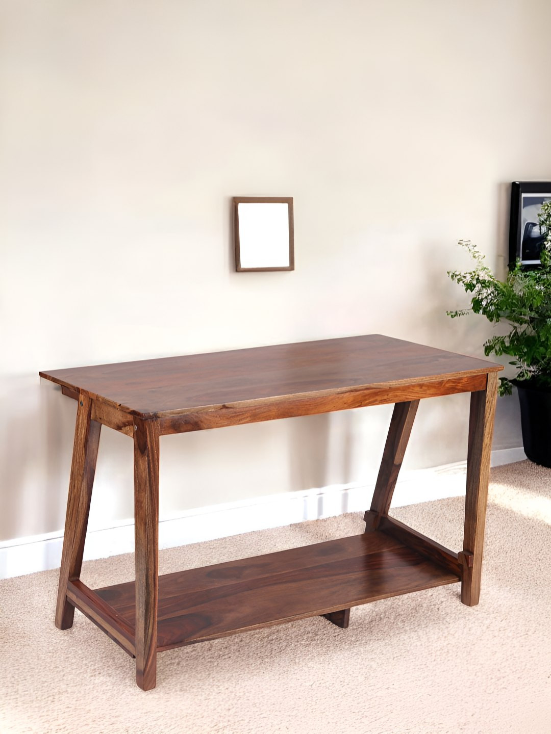 

Ikiriya Beige Teak Finish Water Resistant Study Table