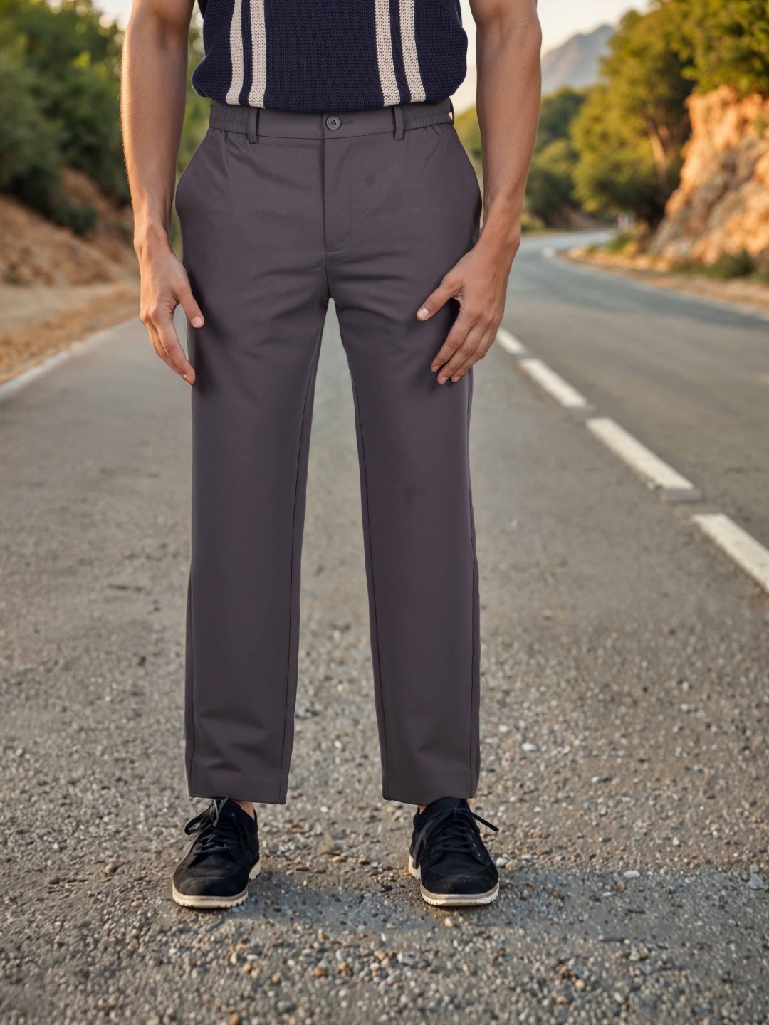

Celio Men Easy Wash Trousers, Grey