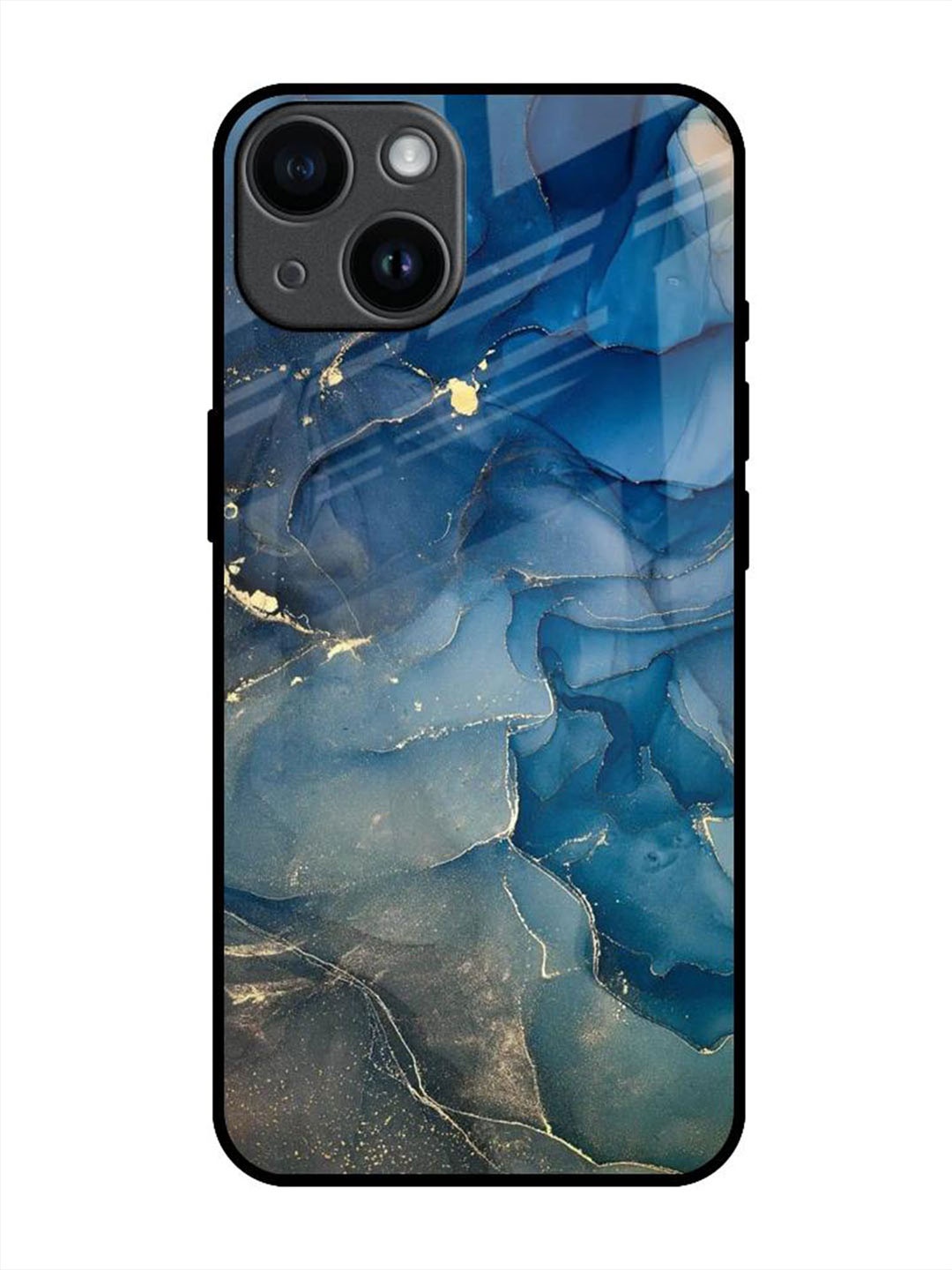 

QRIOH Quirky Printed iPhone 14 Back Case Mobile Accessories, Blue