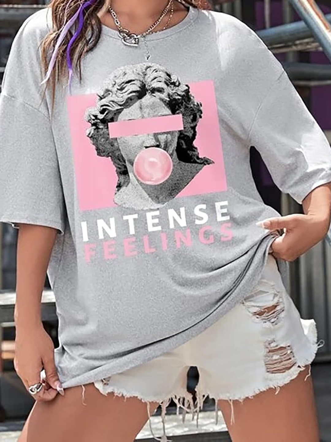 

SZN Graphic Printed T-shirt, Grey