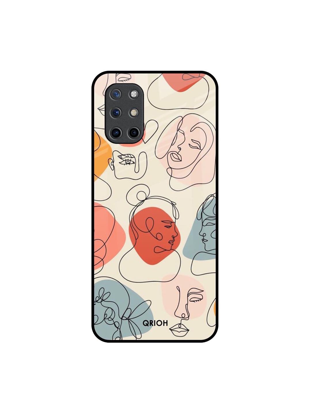 

QRIOH Quirky Printed OnePlus 8T Back Case Mobile Accessories, Beige