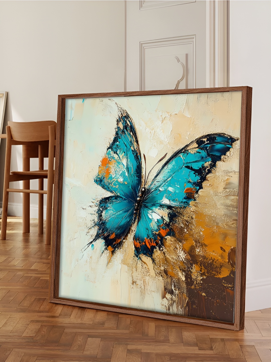 

Myntra Elegant Homes Blue 1 Piece Canvas Birds and Animals Wall Paintings