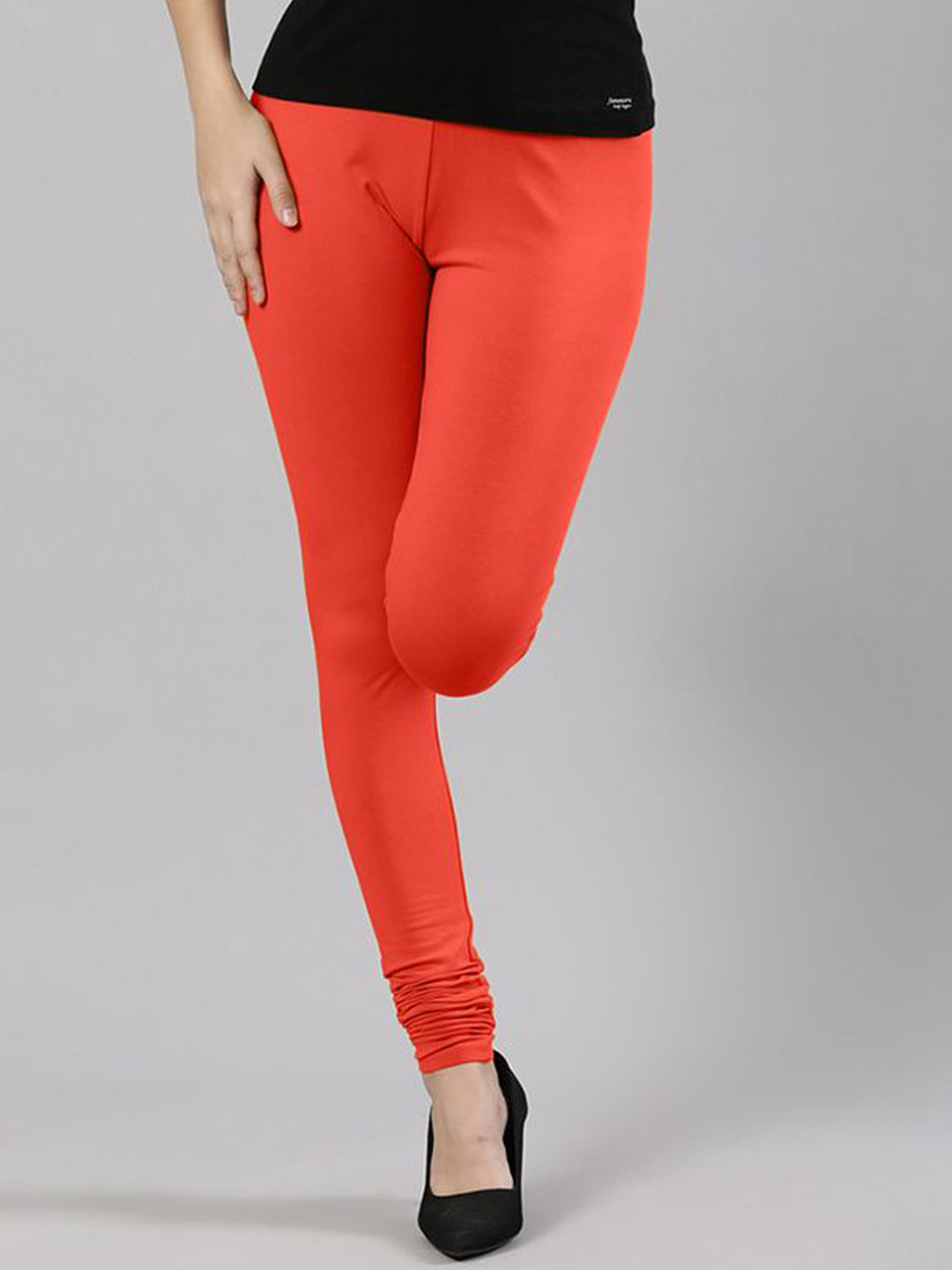 

Femmora Churidar Length Leggings, Orange