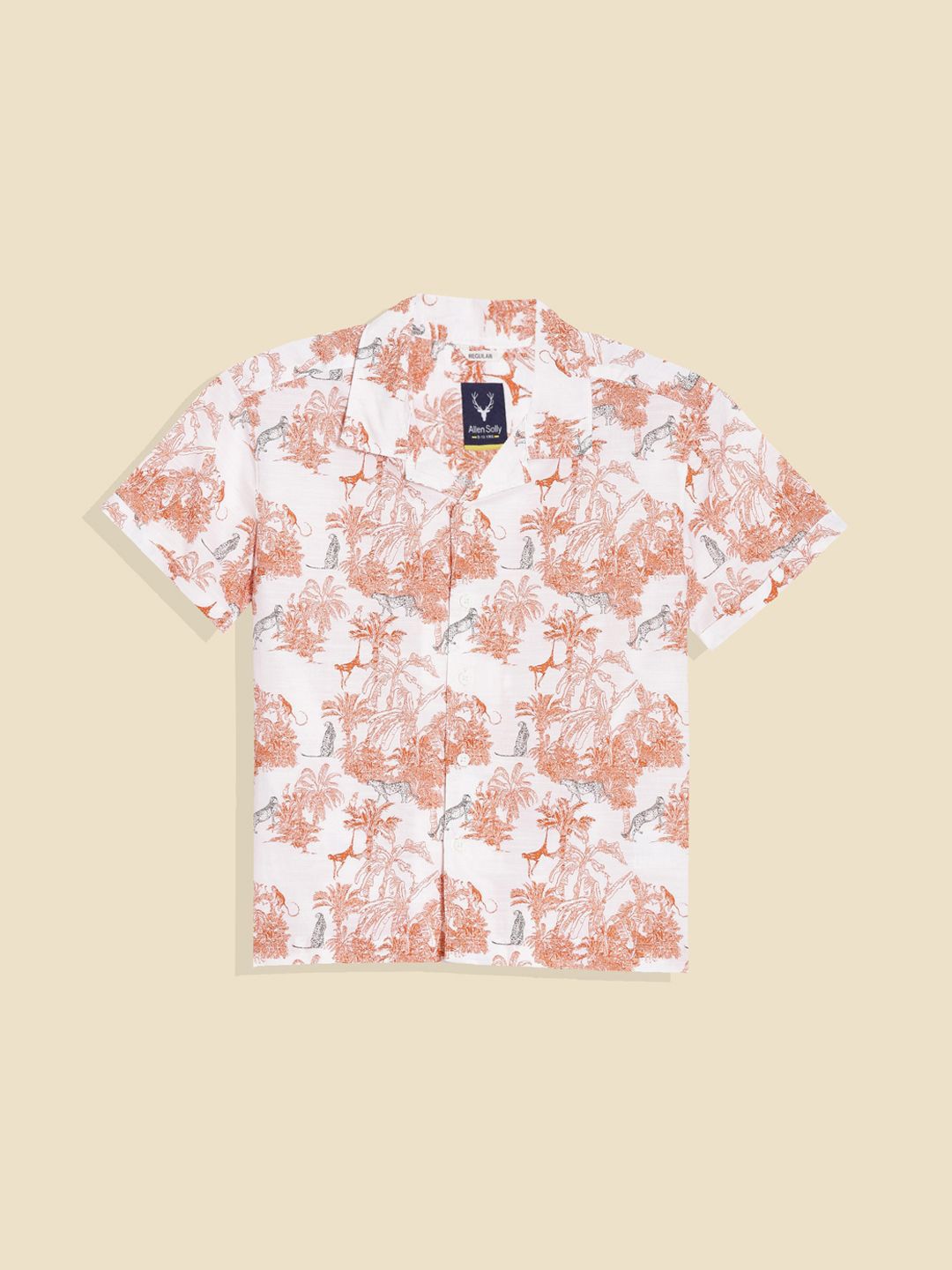 

Allen Solly Junior Boys Opaque Printed Casual Shirt, White