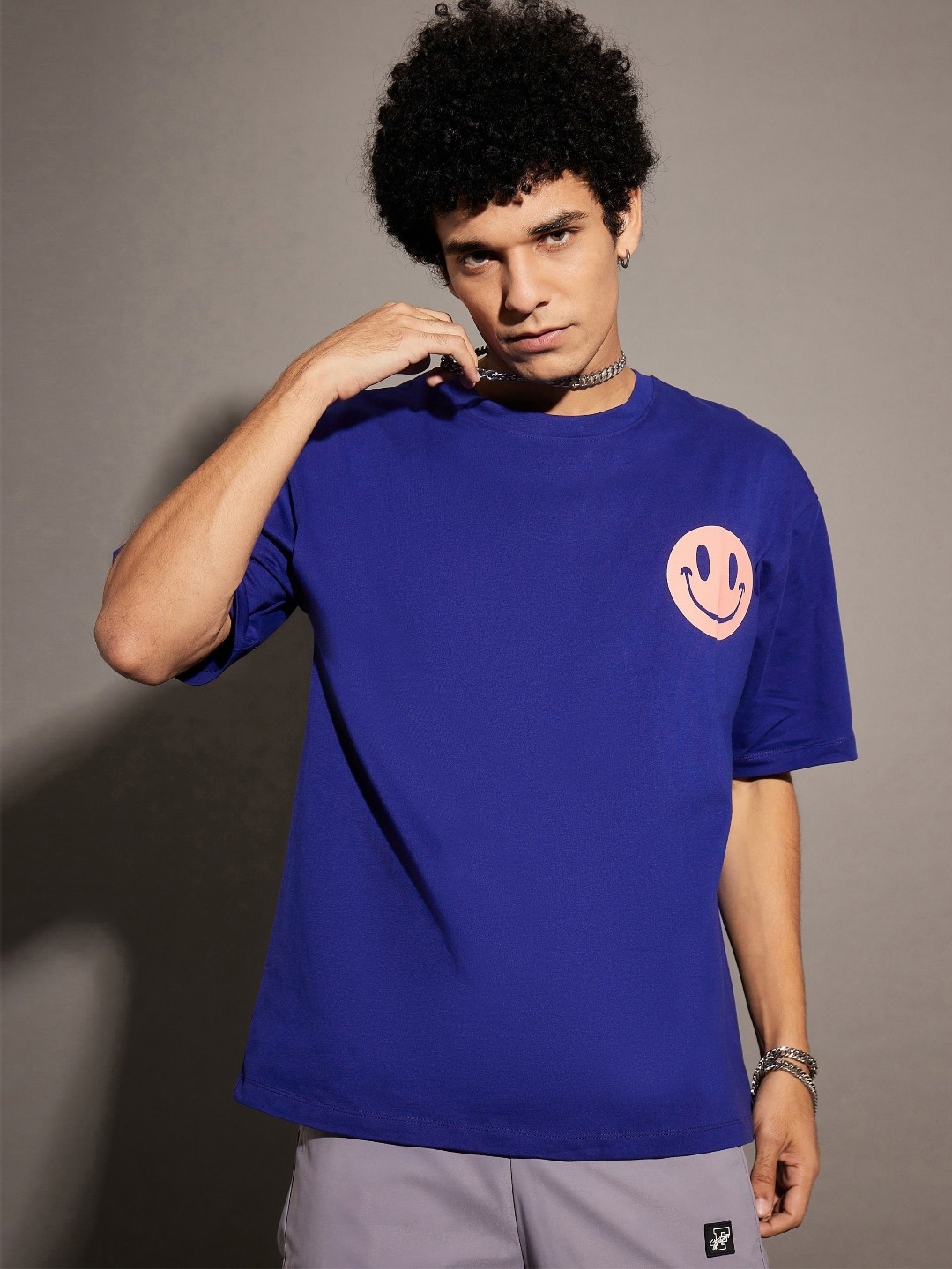 

MASCLN SASSAFRAS Unisex Printed T-shirt, Blue