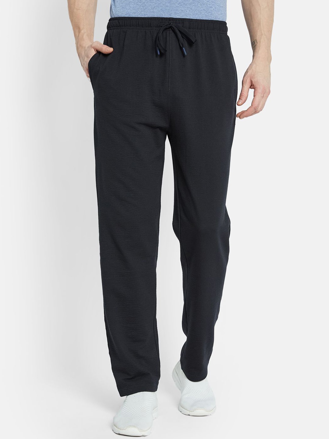 

Octave Men Cotton Track Pants, Navy blue