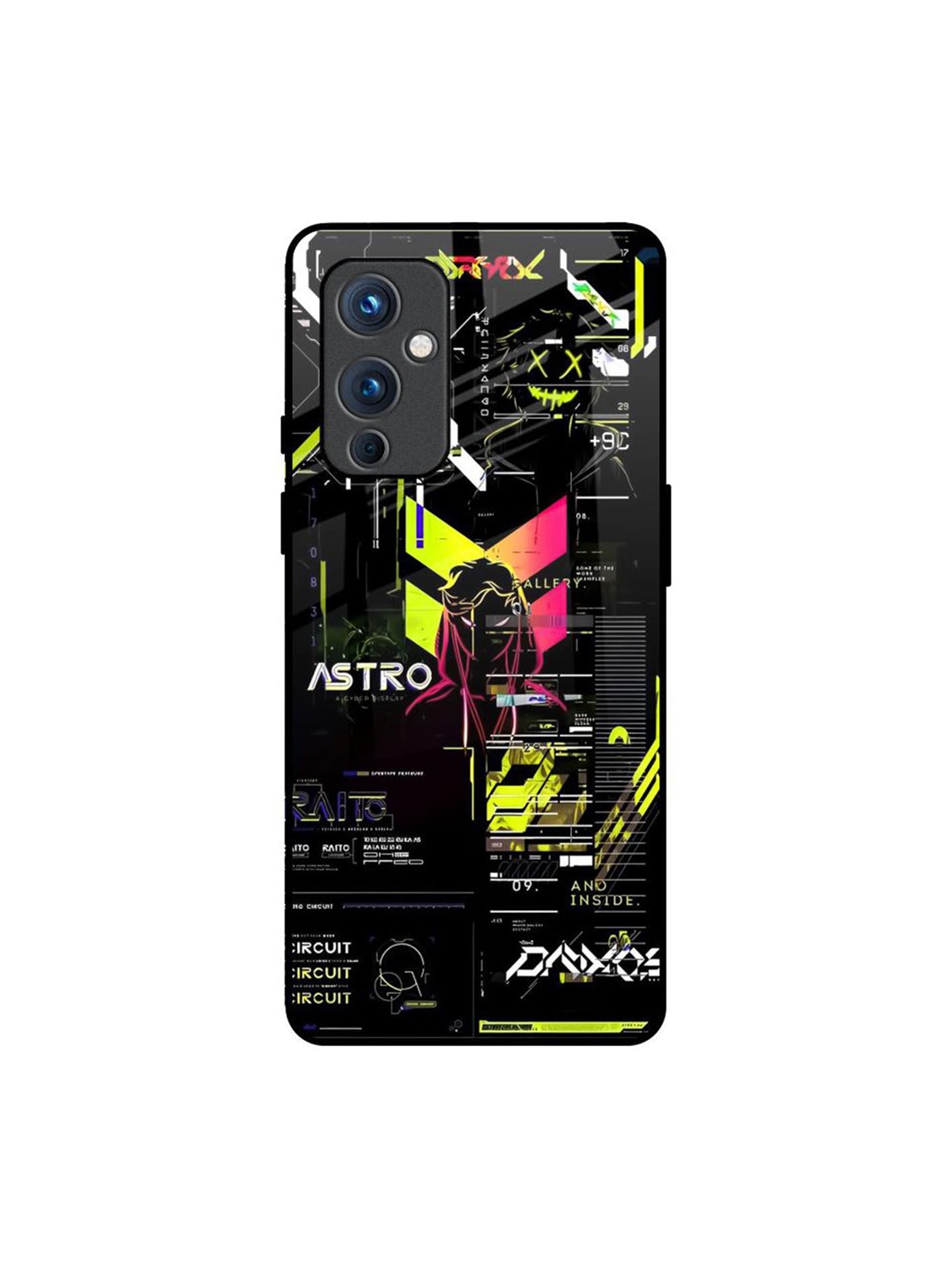 

QRIOH Typography Printed OnePlus 9 Back Case Mobile Accessories, Black