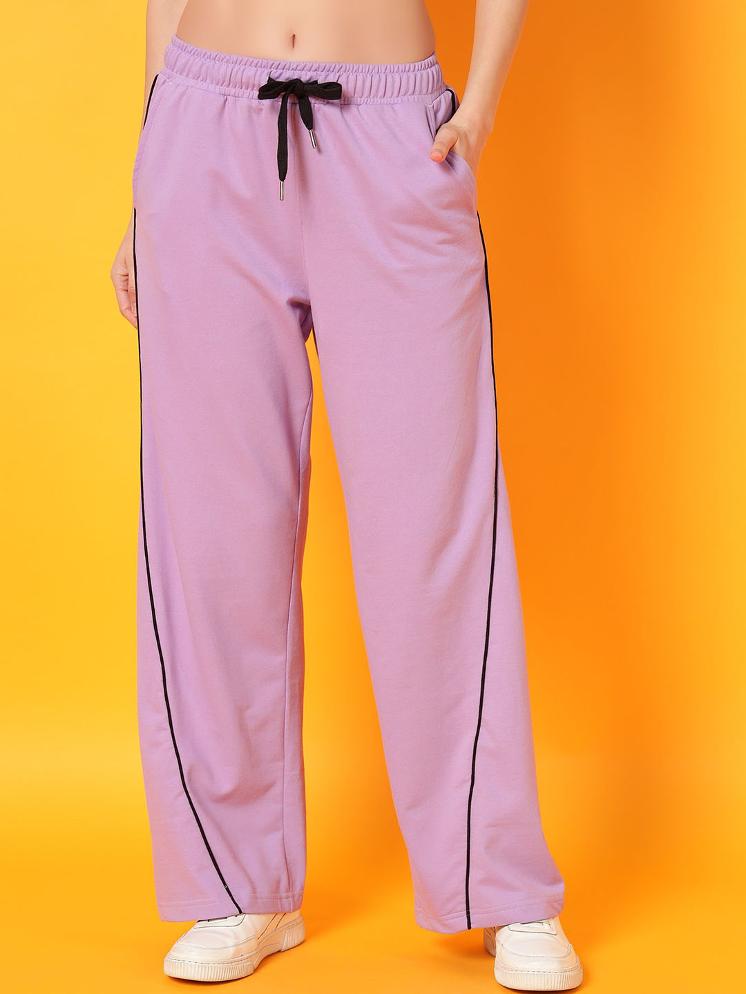 

Mast & Harbour Women Relaxed-Fit Track Pants, Lavender
