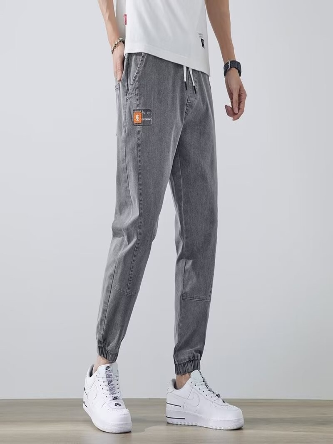 

StyleCast Men Joggers Trousers, Grey
