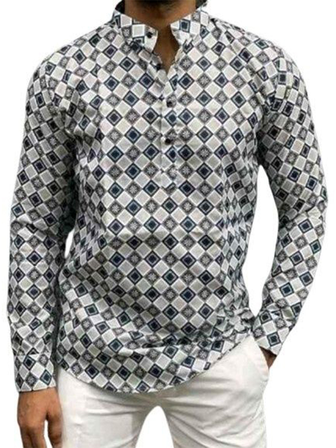 

ISUEL FAB Men Opaque Printed Casual Shirt, Black