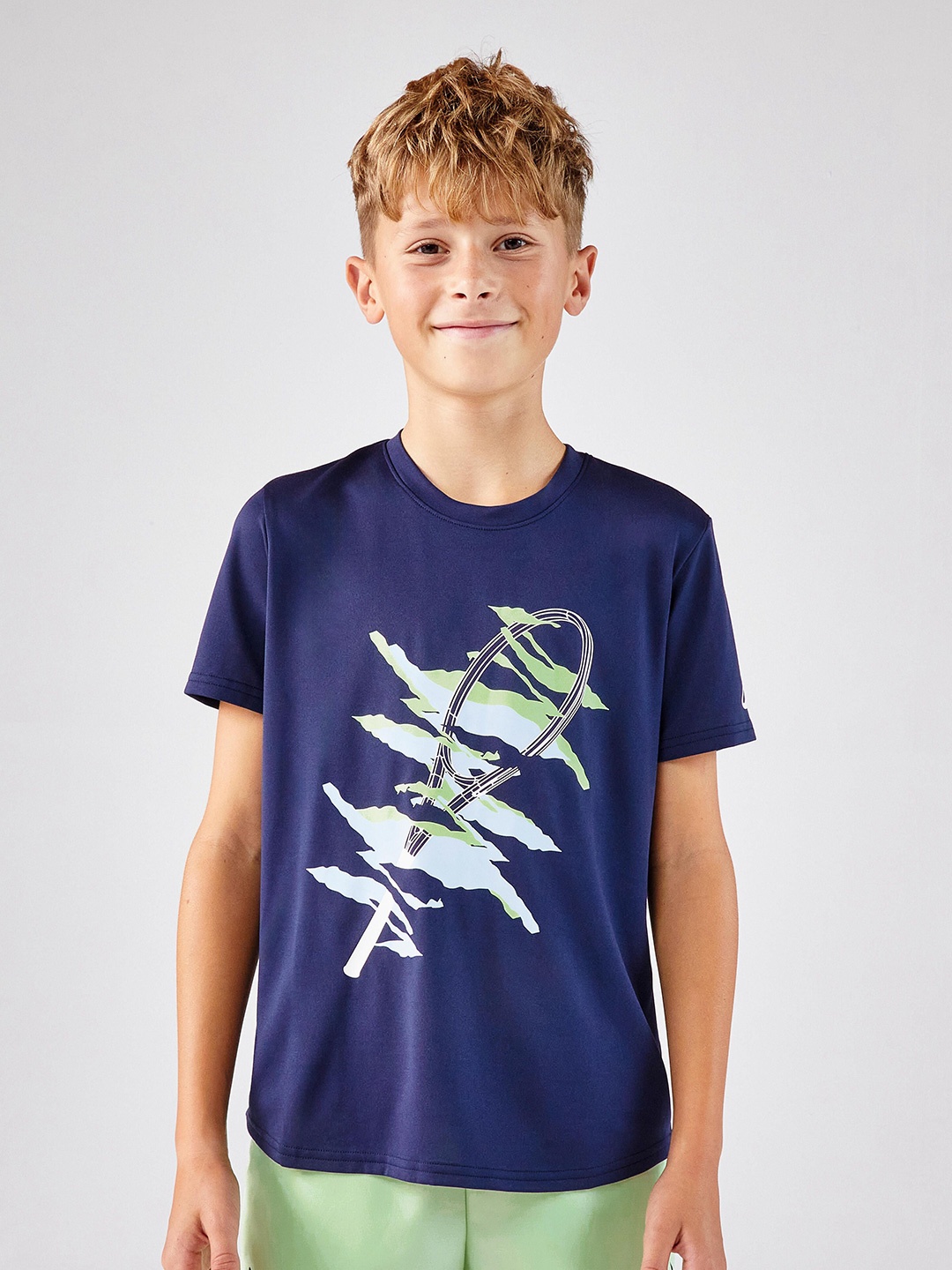 

Artengo By Decathlon Kids' Tennis T-Shirt Essential - Navy Blue