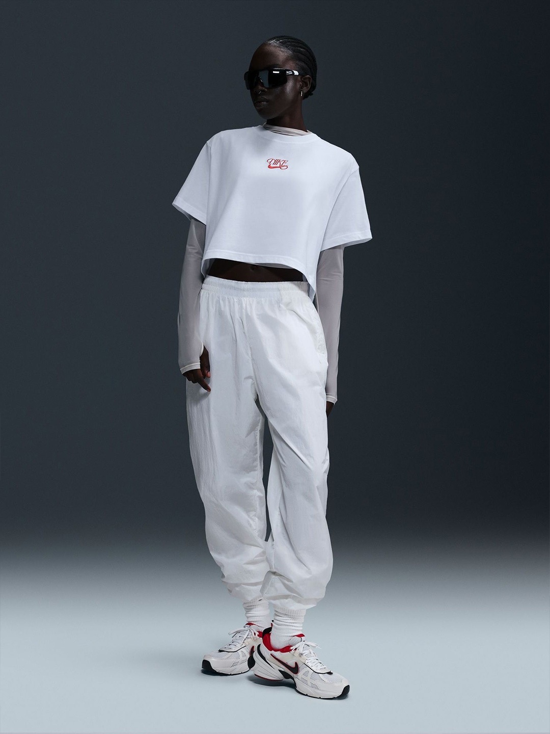 

Nike Sportswear Women's Short-Sleeve Cropped T-Shirt, White