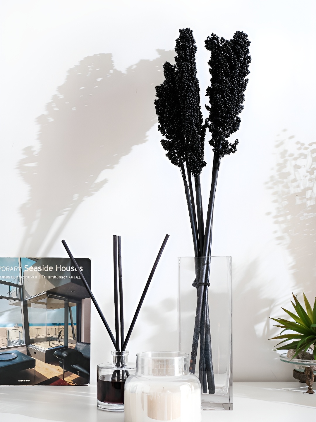

Coastal Habitat Black 5 Pieces Corn Stems Artificial Plants