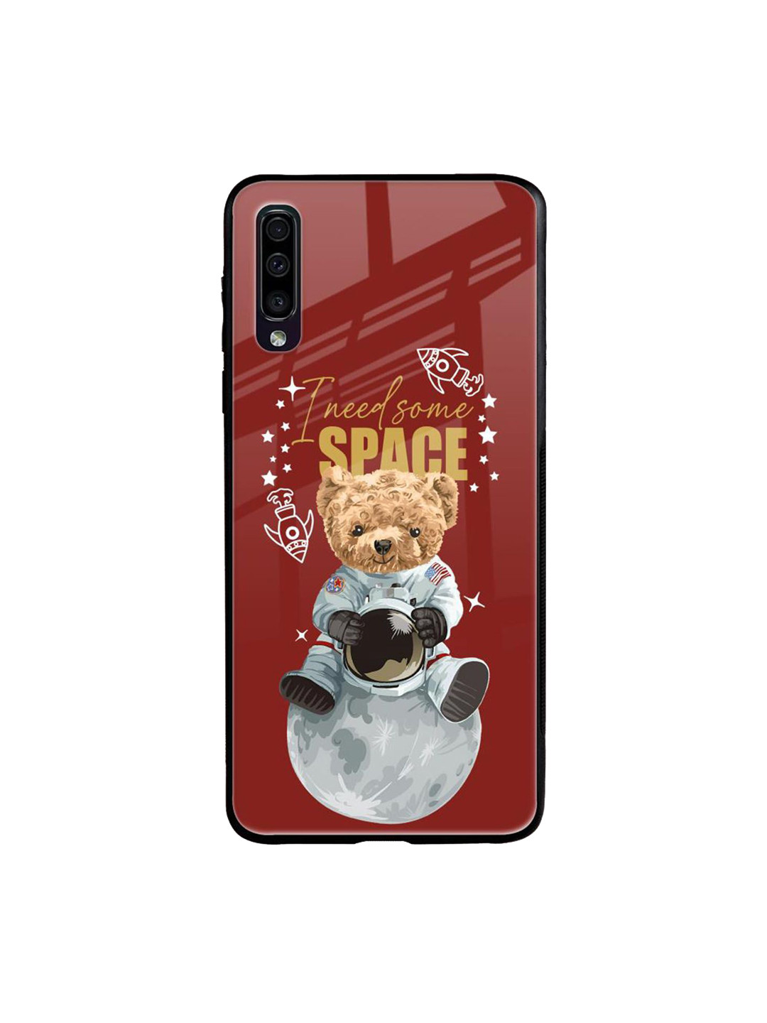

QRIOH Typography Printed Samsung Galaxy A70 Back Case Mobile Accessories, Maroon