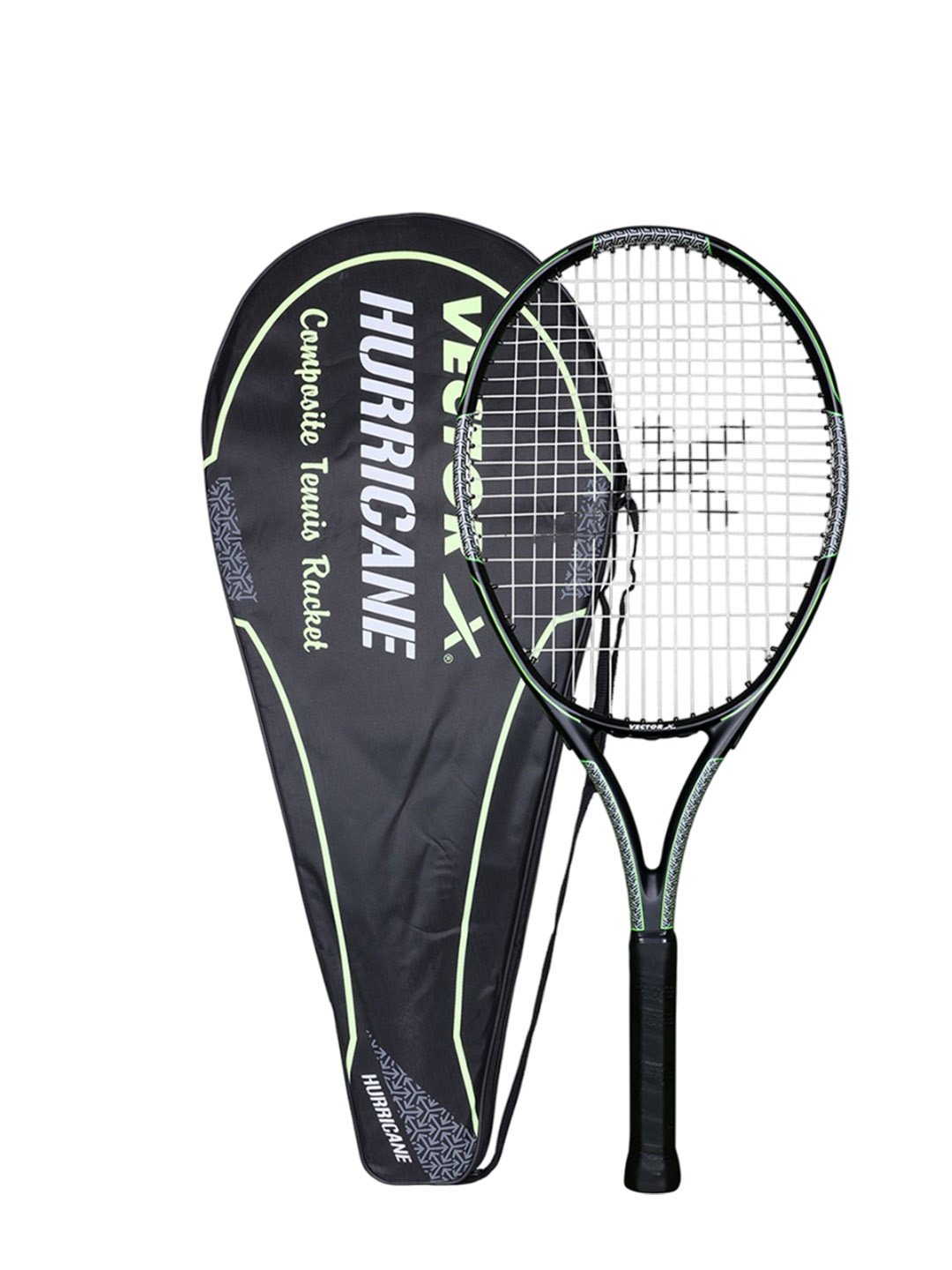 

VECTOR X Strung Racquets With Full Cover, Green