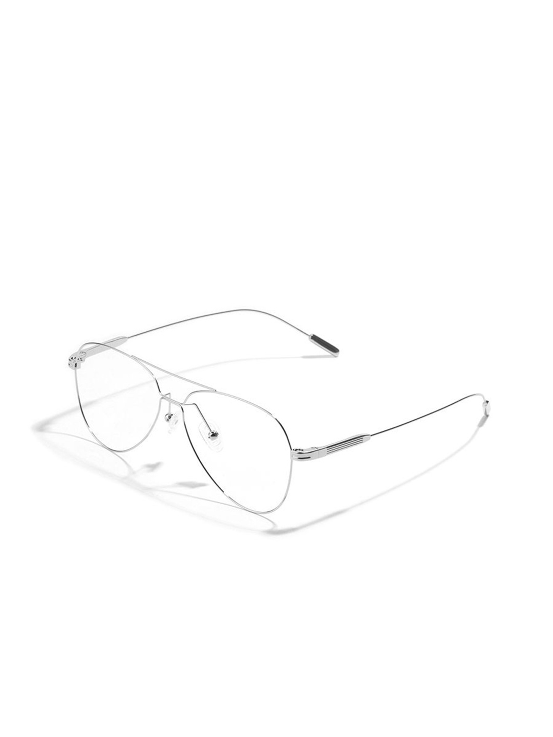 

SAM & MARSHALL Unisex Full Rim Aviator Frames, Silver