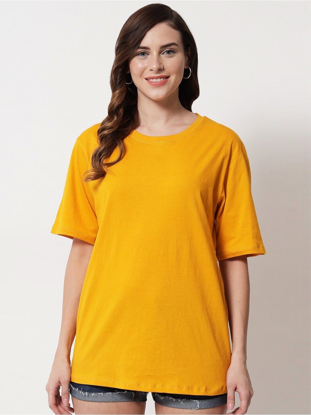 

SZN Drop-Shoulder T-shirt, Yellow