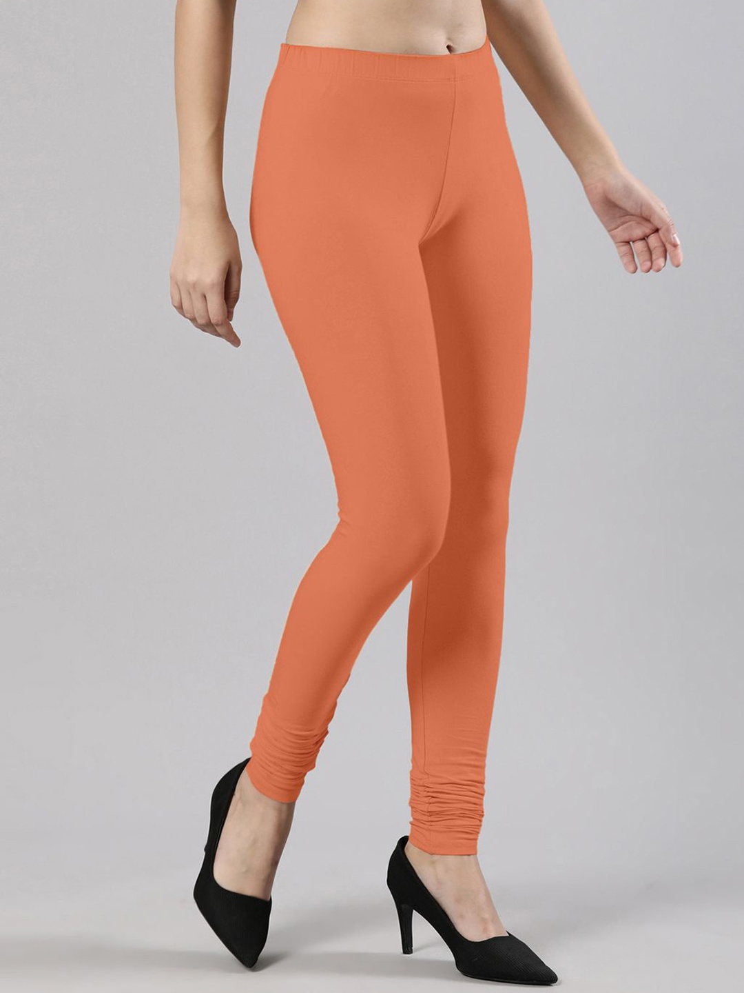 

Femmora Churidar Length Leggings, Orange